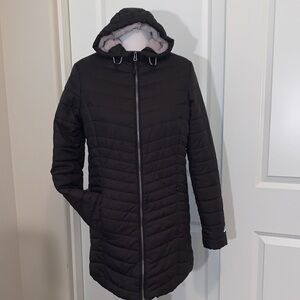 NEW BALANCE SIZE MEDIUM SHERPA LINED QUILTED HOODED SUPER WARM JACKET